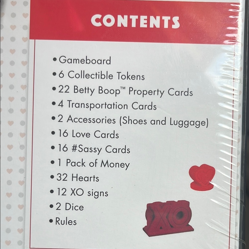 Betty Boop Red and White Puzzle Game - Picture 6 of 7